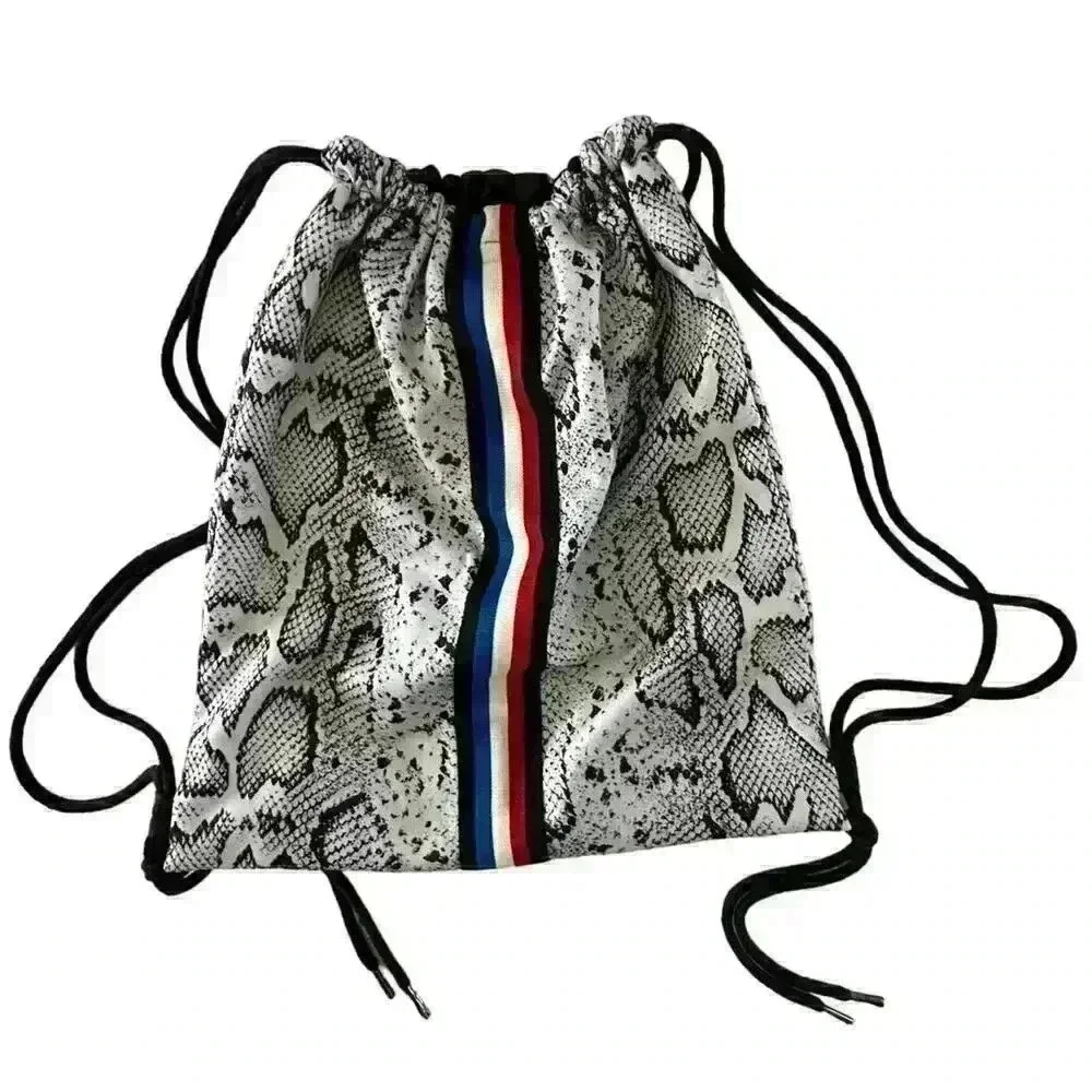 Pam & Gela - Snake Print Drawstring Bag